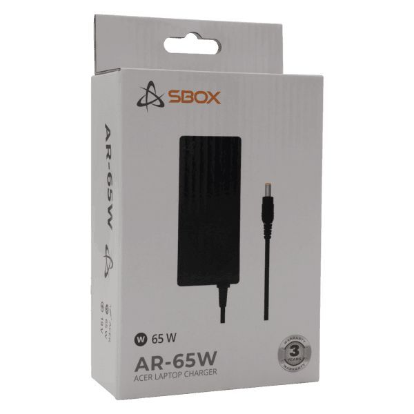 SBOX AR-65W 19V / 3,42A 65W 5,5x1,7mm Acer hálózati notebook töltő SBOX AR-65W 19V / 3,42A 65W 5,5x1,7mm Acer hálózati notebook töltő