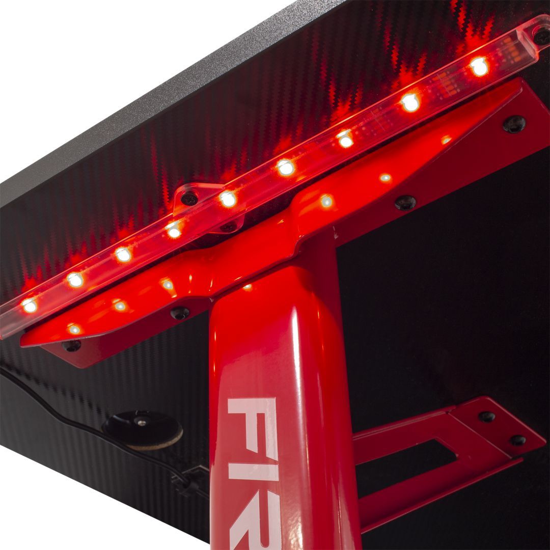 White Shark Fire Shadow Gaming Desk Black/Red White Shark Fire Shadow Gaming Desk Black/Red