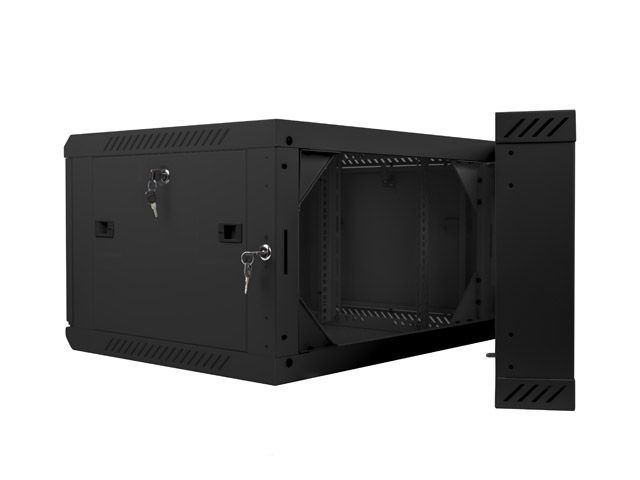 Lanberg 19" 6U Falra szerelhető Rackszekrény Black