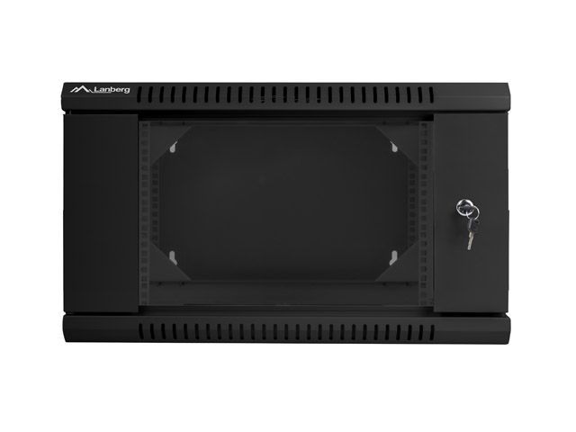 Lanberg 19" 6U Falra szerelhető Rackszekrény Black