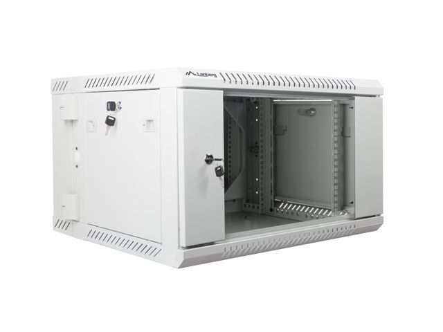 Lanberg 19" 6U Falra szerelhető Rackszekrény Grey Lanberg 19" 6U Falra szerelhető Rackszekrény Grey