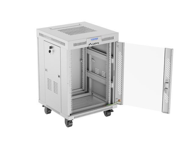 Lanberg 19" 15U LCD Szabadon álló Rackszekrény Grey Lanberg 19" 15U LCD Szabadon álló Rackszekrény Grey