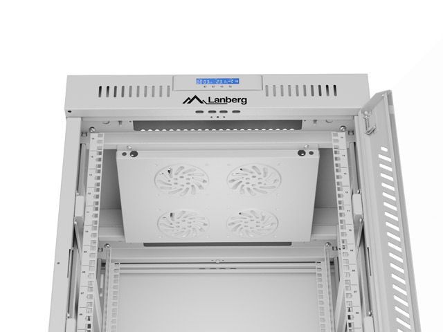 Lanberg 19" 15U LCD Szabadon álló Rackszekrény Grey Lanberg 19" 15U LCD Szabadon álló Rackszekrény Grey