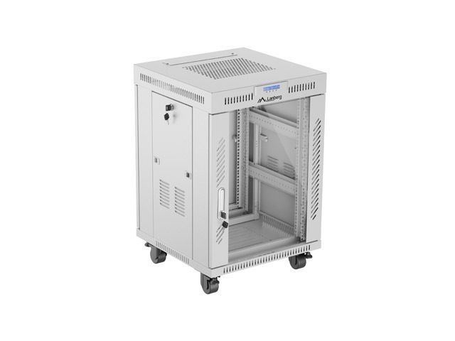 Lanberg 19" 15U LCD Szabadon álló Rackszekrény Grey Lanberg 19" 15U LCD Szabadon álló Rackszekrény Grey