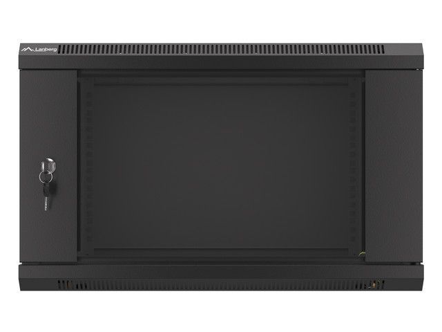 Lanberg 19" 6U Falra szerelhető Rackszekrény Black Lanberg 19" 6U Falra szerelhető Rackszekrény Black
