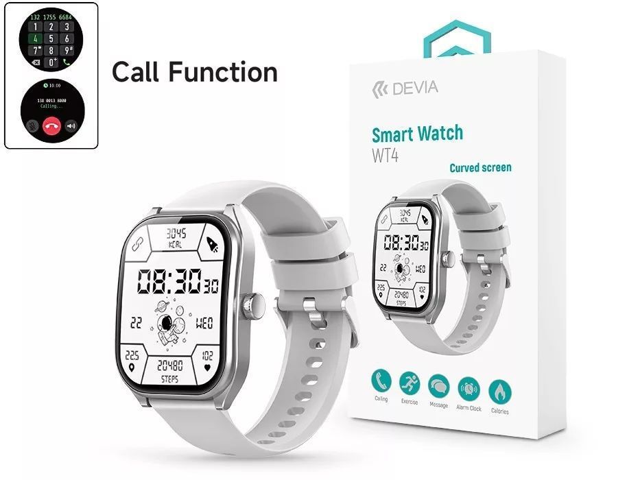 Devia WT4 Smart Watch Silver Devia WT4 Smart Watch Silver