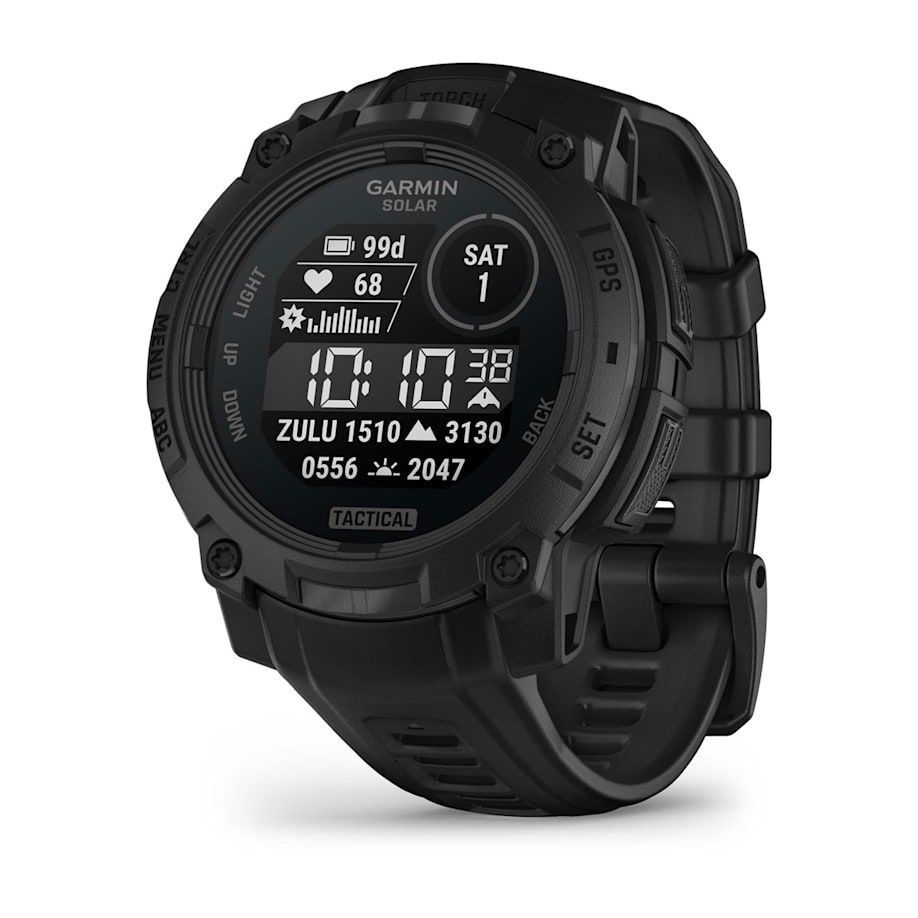 Garmin Instinct 3 45mm Solar Tactical Edition Black with Black Band Garmin Instinct 3 45mm Solar Tactical Edition Black with Black Band
