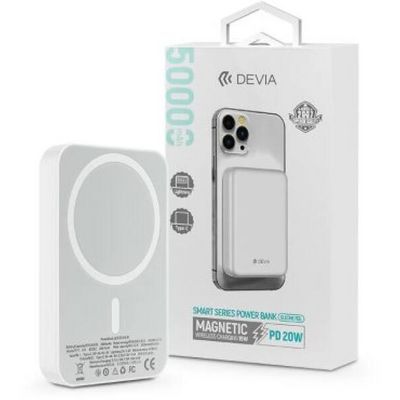 Devia Kintone Series V2 MagSafe 5000mAh PowerBank White Devia Kintone Series V2 MagSafe 5000mAh PowerBank White