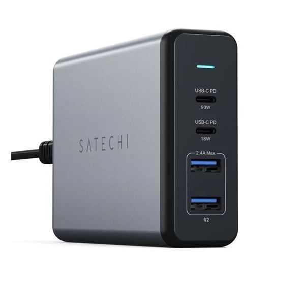 Satechi 108W Pro USB-C PD Desktop Charger Grey Satechi 108W Pro USB-C PD Desktop Charger Grey