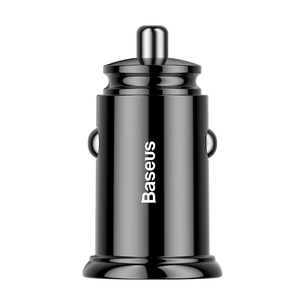 Baseus Circular 30W Car Charger Black Baseus Circular 30W Car Charger Black