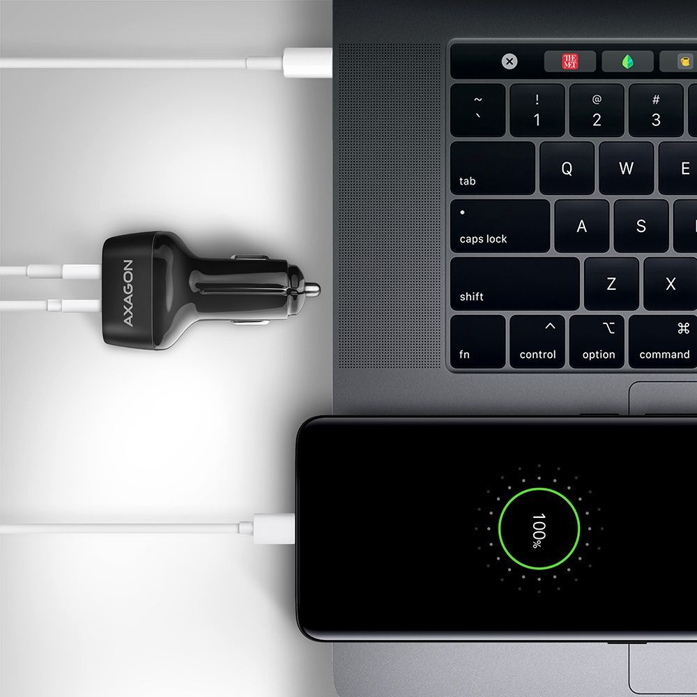 AXAGON PWC-PQ38 PD & QC Car Charger 38W Black AXAGON PWC-PQ38 PD & QC Car Charger 38W Black