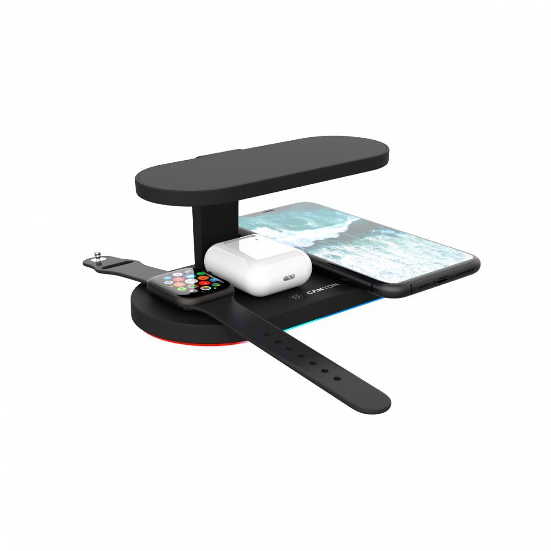 Canyon WS-501 5-in-1 Wireless Charging Station Black Canyon WS-501 5-in-1 Wireless Charging Station Black