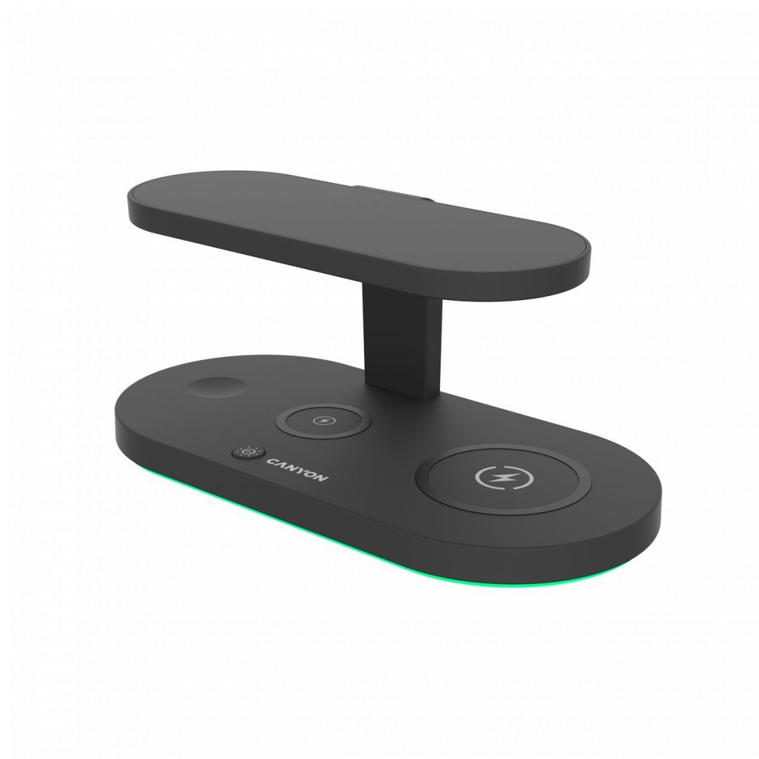 Canyon WS-501 5-in-1 Wireless Charging Station Black Canyon WS-501 5-in-1 Wireless Charging Station Black