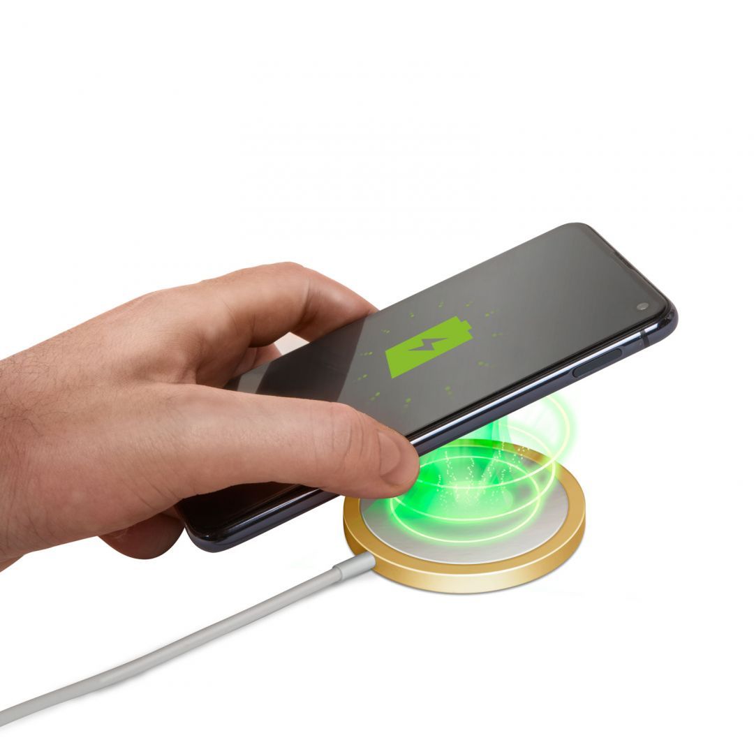 Delight Mágneses vezeték nélküli töltőpad Type-C Gold Delight Mágneses vezeték nélküli töltőpad Type-C Gold