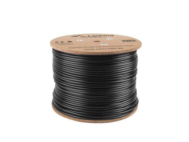 Lanberg CAT.6a U/UTP Installation cable 305m Black Lanberg CAT.6a U/UTP Installation cable 305m Black
