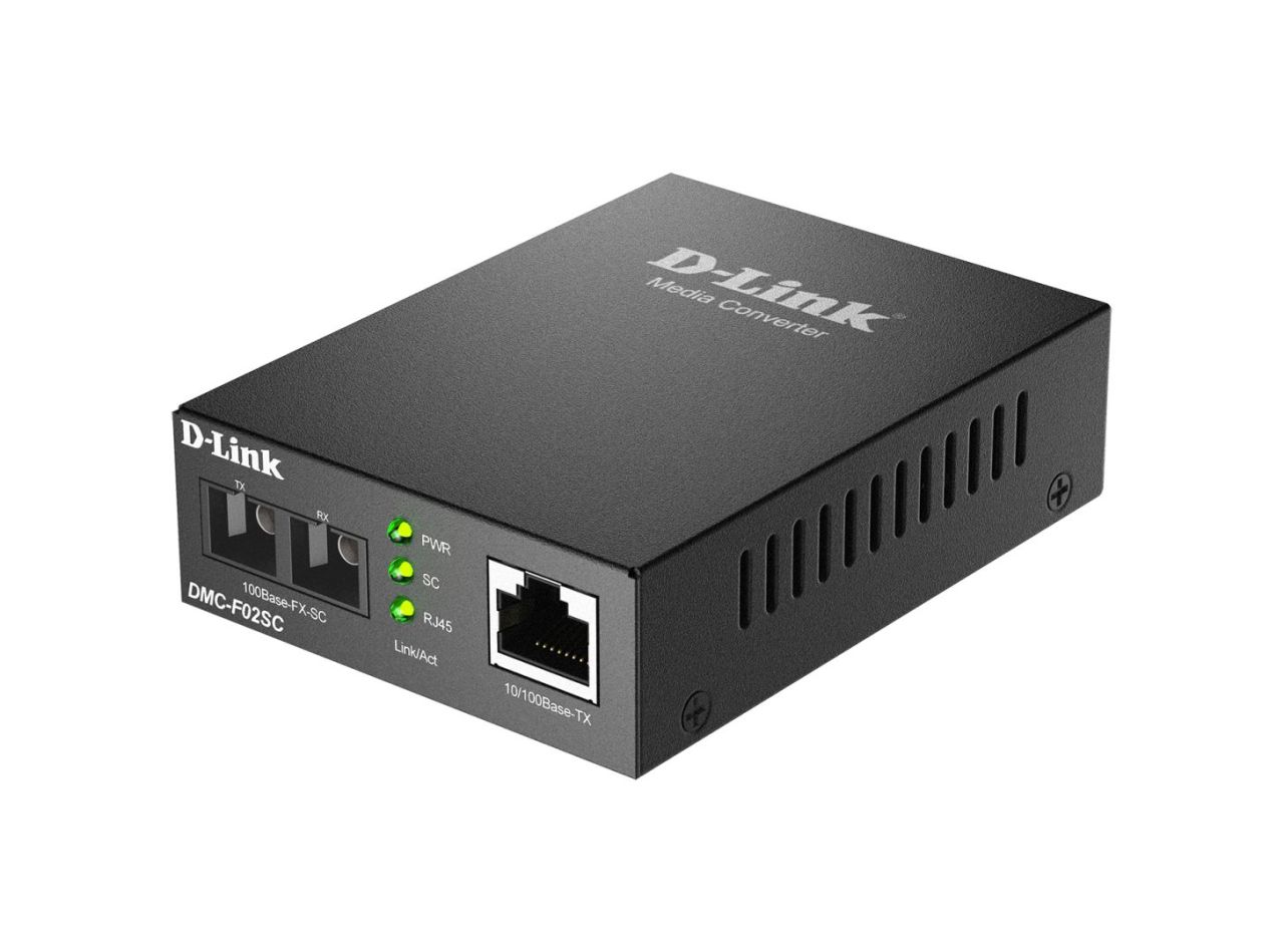 D-Link DMC-F02SC 10/100Base-TX to 100Base-FX SC Multi-Mode Media Converter D-Link DMC-F02SC 10/100Base-TX to 100Base-FX SC Multi-Mode Media Converter