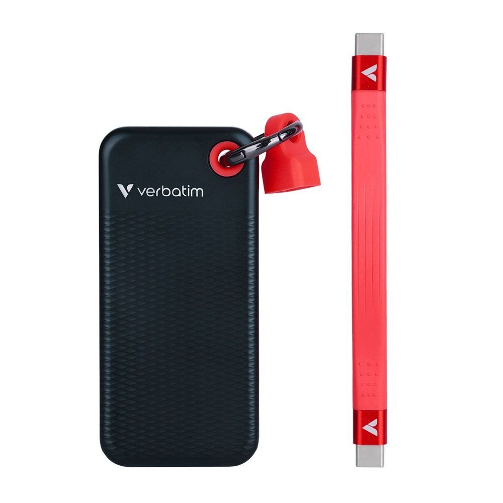 Verbatim 1TB USB3.2 Pocket SSD Black/Red Verbatim 1TB USB3.2 Pocket SSD Black/Red