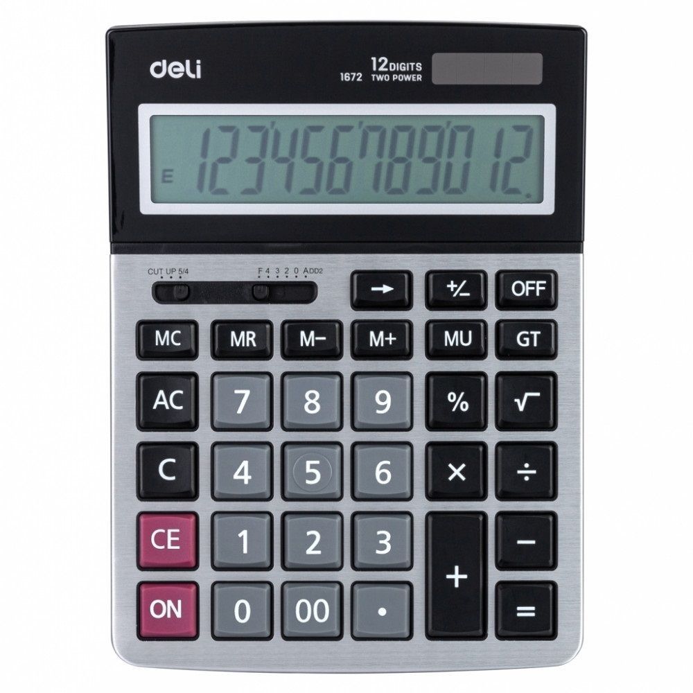 Deli Core 1672 Asztali számológép Black Deli Core 1672 Asztali számológép Black