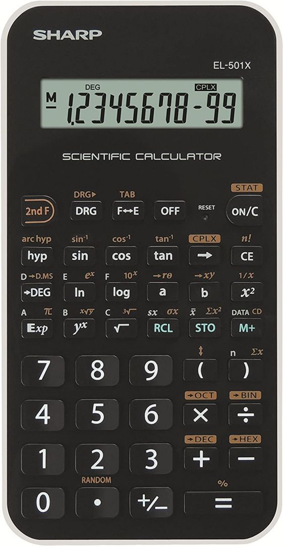 Sharp EL-501TBWH Tudományos számológép White Sharp EL-501TBWH Tudományos számológép White
