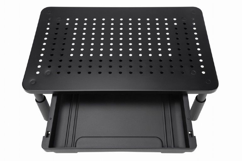 Gembird MS-TABLE-D-01 Adjustable monitor stand with drawer