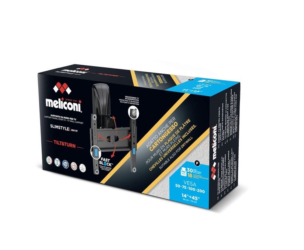 Meliconi Slimstyle Plus 200ST FB DW 14"-45" Black