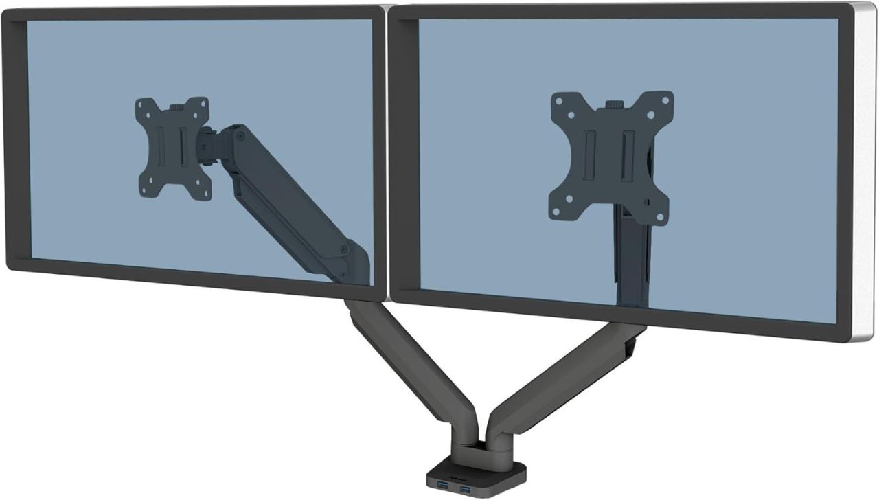 Fellowes Platinum Series Dual Monitor Stand 32" Black Fellowes Platinum Series Dual Monitor Stand 32" Black