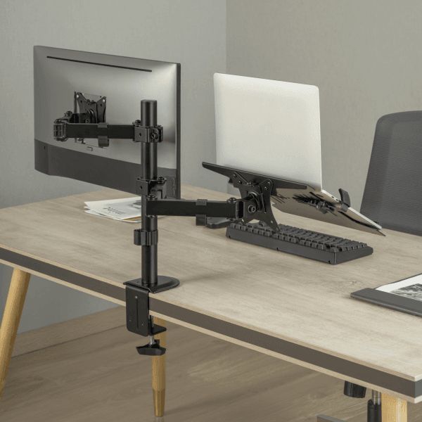 SBOX LCD-LM01-2 Desktop Mount 13"-27" Black