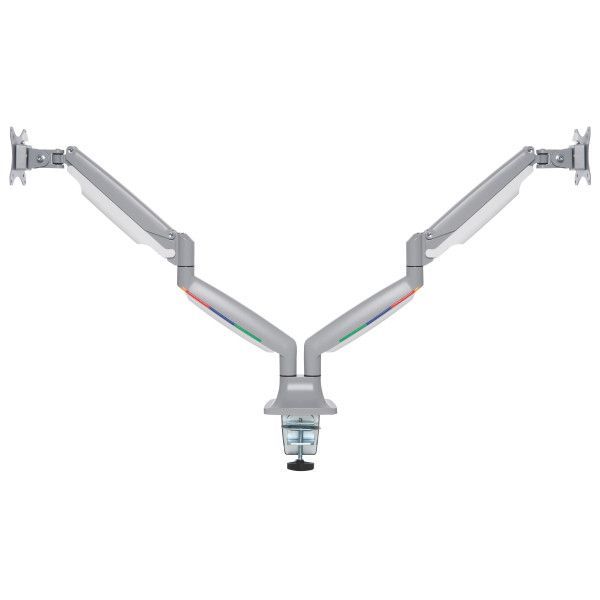 Kensington SmartFit One-Touch Height Adjustable Dual Monitor Arm Silver Kensington SmartFit One-Touch Height Adjustable Dual Monitor Arm Silver