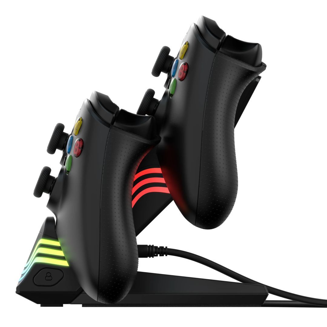 PDP Xbox Series X/S Black Afterglow Wave Dual Charger PDP Xbox Series X/S Black Afterglow Wave Dual Charger