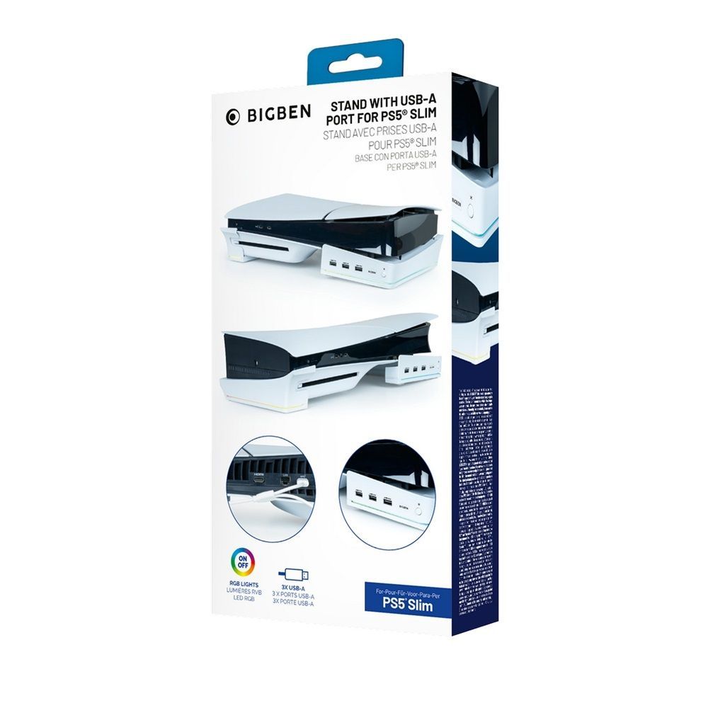 Bigben Interactive Stand with USB-A port for PS5 Slim Bigben Interactive Stand with USB-A port for PS5 Slim