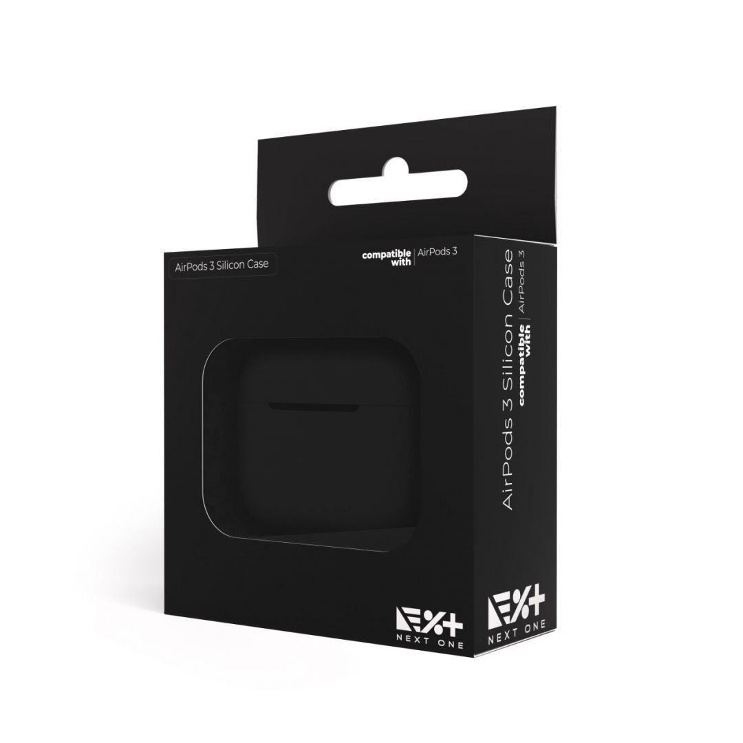 Next One Silicone Case for AirPods 3 Black Next One Silicone Case for AirPods 3 Black
