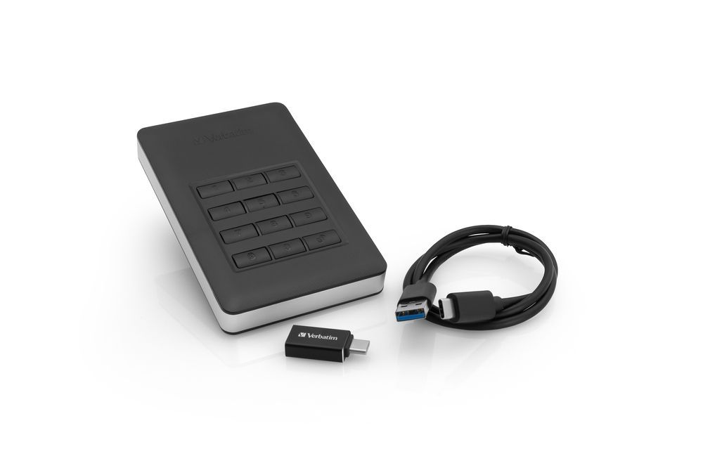 Verbatim 1TB 2,5" USB3.1 Store "n" Go Secure Portable HDD Black Verbatim 1TB 2,5" USB3.1 Store "n" Go Secure Portable HDD Black