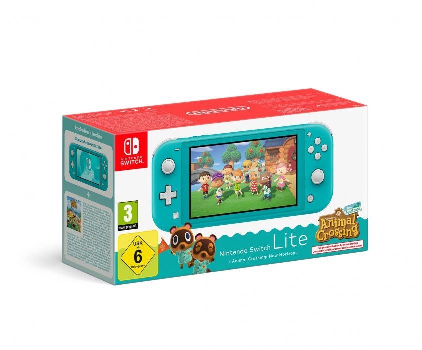 Nintendo Switch Lite Turquoise + Animal Crossing: New Horizons játékkonzol csomag Nintendo Switch Lite Turquoise + Animal Crossing: New Horizons játékkonzol csomag