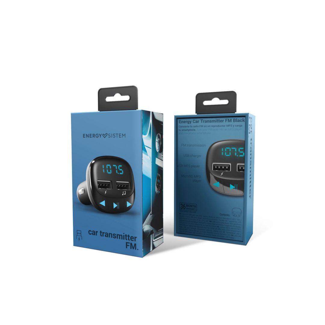 Energy Sistem Car FM Transzmitter Black Energy Sistem Car FM Transzmitter Black