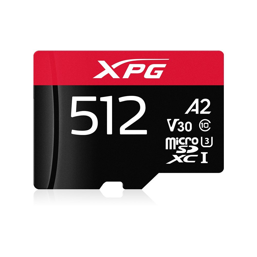 A-Data 512GB microSDXC XPG Class 10 UHS-I V30 A2 adapter nélkül A-Data 512GB microSDXC XPG Class 10 UHS-I V30 A2 adapter nélkül