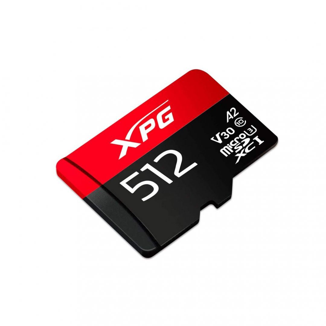 A-Data 512GB microSDXC XPG Class 10 UHS-I V30 A2 adapter nélkül A-Data 512GB microSDXC XPG Class 10 UHS-I V30 A2 adapter nélkül