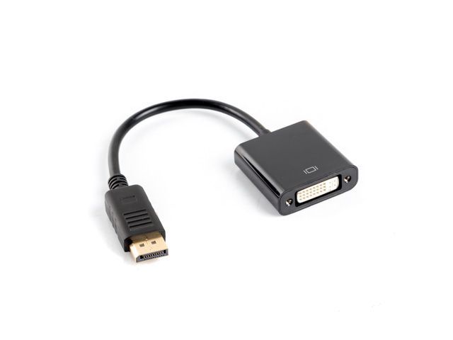 Lanberg Displayport (M)->DVI-I (F) (24+5) dual link Adapter Black