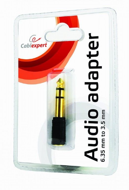 Gembird 6.35 mm to 3.5 mm audio adapter plug Gembird 6.35 mm to 3.5 mm audio adapter plug