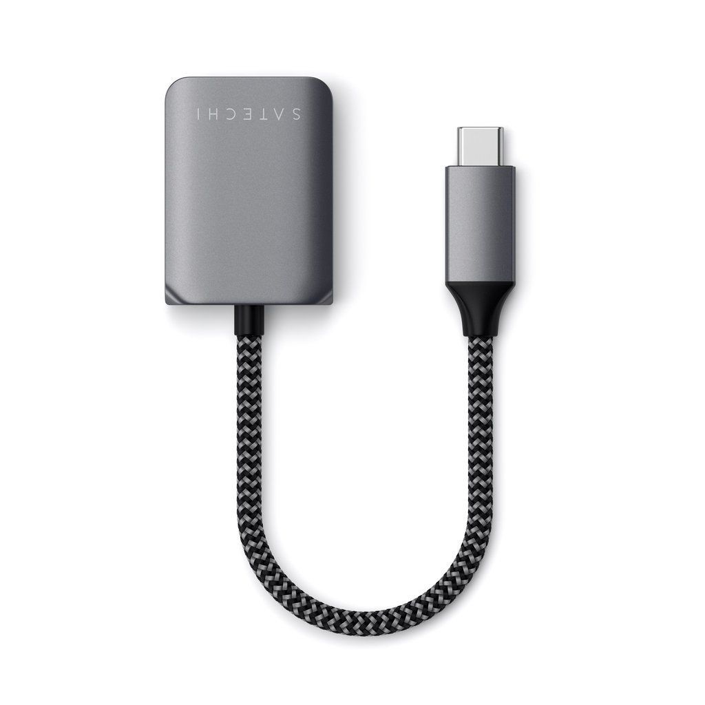 Satechi USB-C to 3.5mm Audio & PD Adapter Space Grey Satechi USB-C to 3.5mm Audio & PD Adapter Space Grey