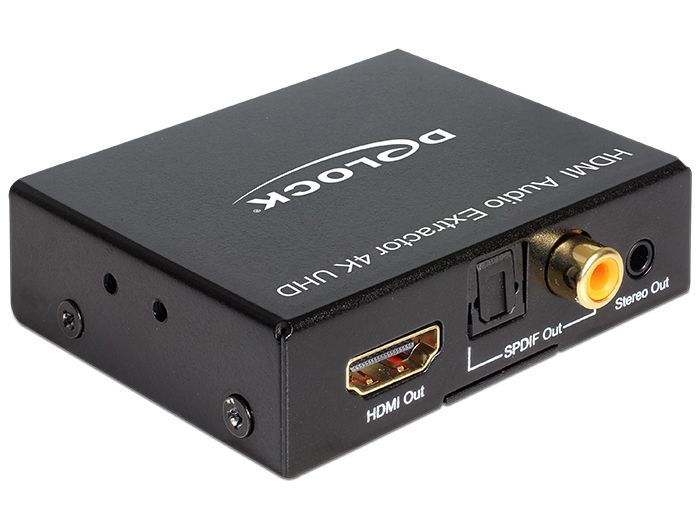 DeLock HDMI Audio Extractor 4K 30Hz Black DeLock HDMI Audio Extractor 4K 30Hz Black