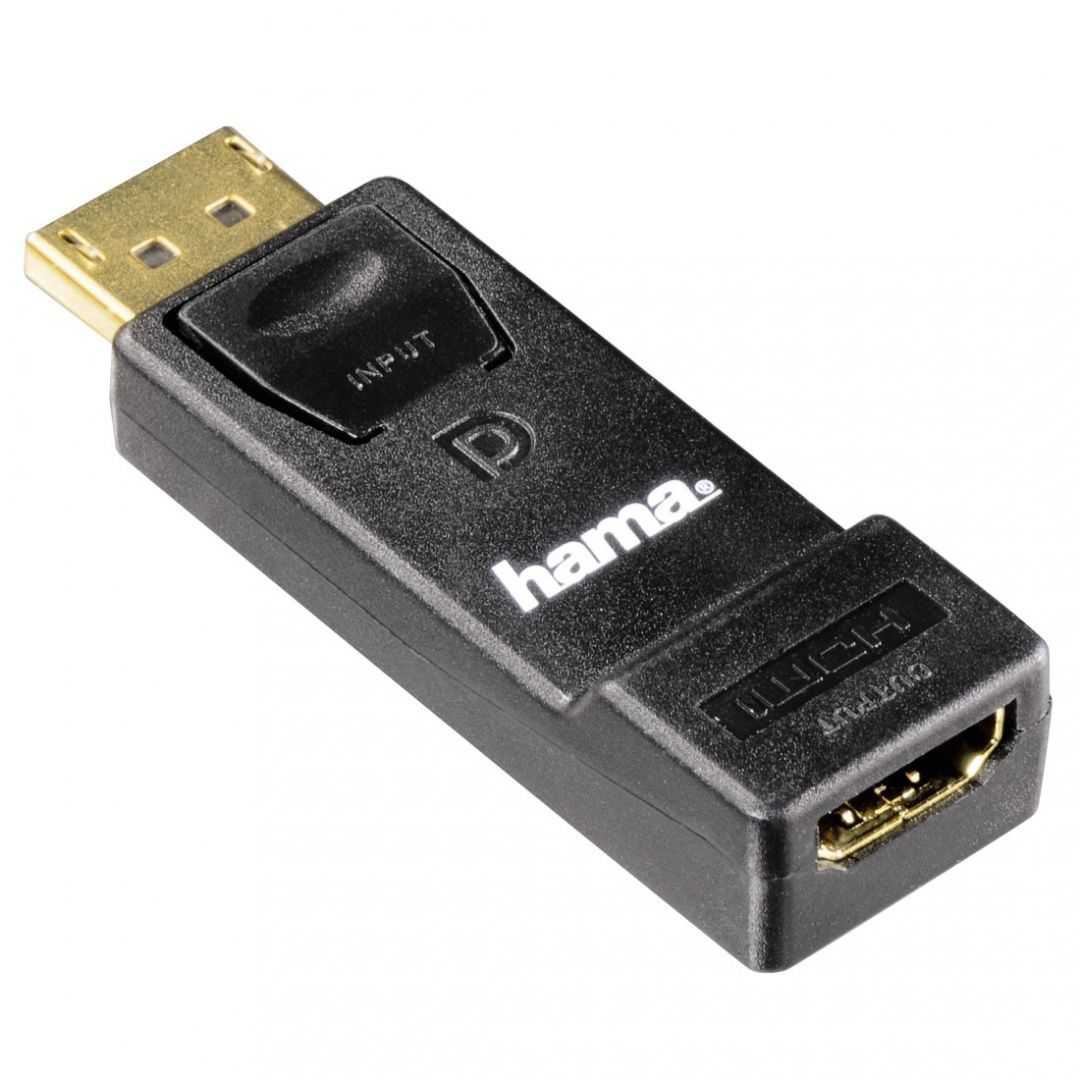 Hama DisplayPort Adapter for HDMI Black Hama DisplayPort Adapter for HDMI Black