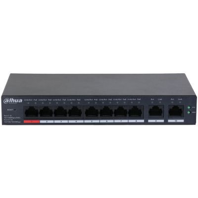 Dahua CS4010-8ET-110 10-Port Cloud Managed Desktop Switch with 8-Port PoE