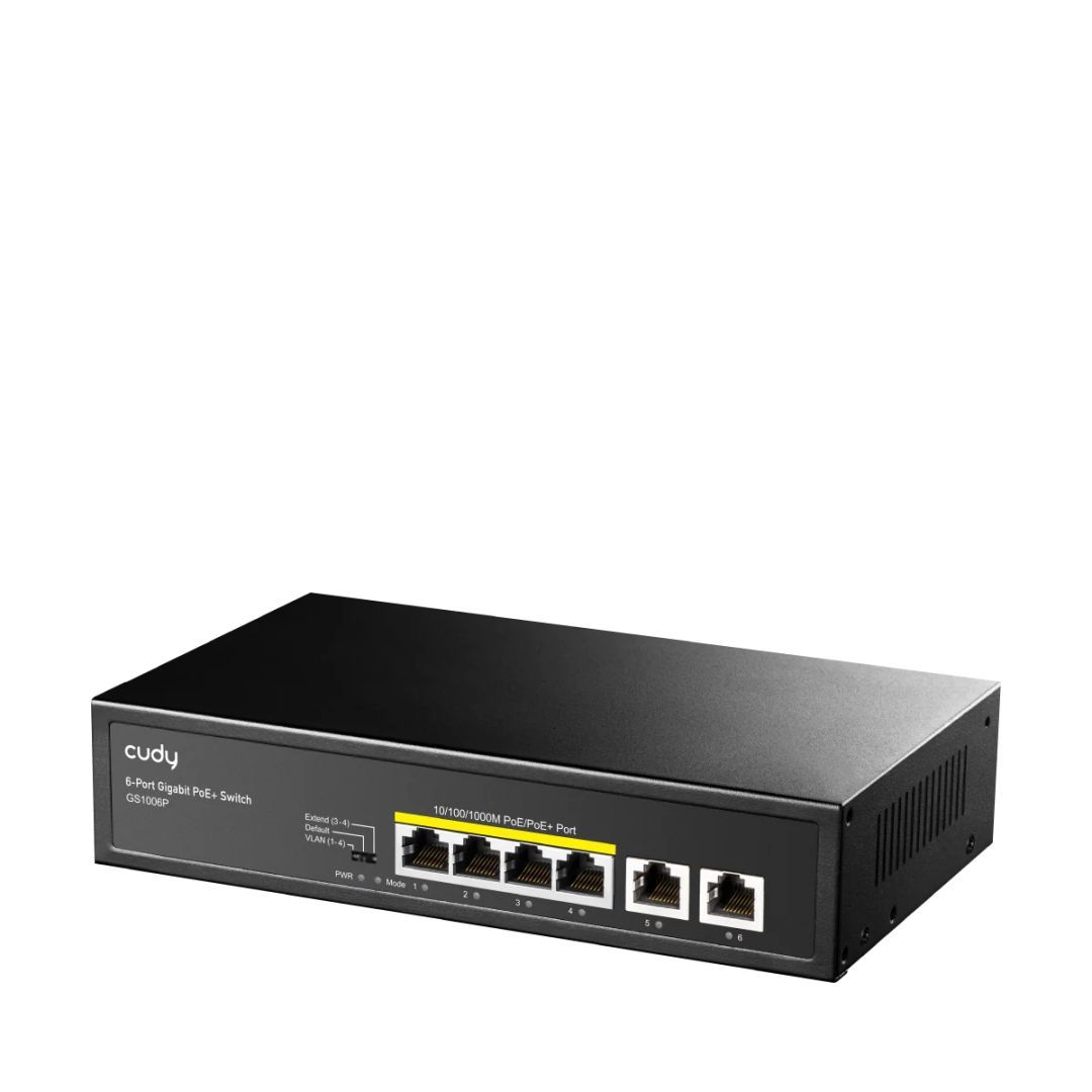 Cudy GS1006P 4-GbE PoE Switch with 2 Uplink GbE Cudy GS1006P 4-GbE PoE Switch with 2 Uplink GbE