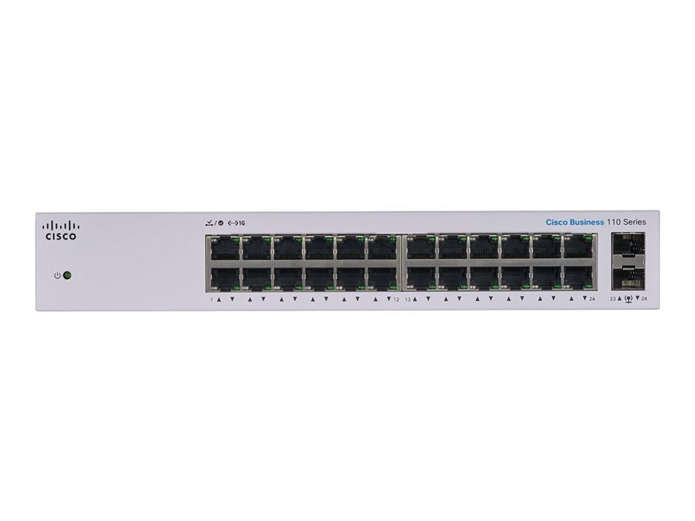 Cisco CBS110-24T 24-port Business 110 Series Unmanaged Switch Cisco CBS110-24T 24-port Business 110 Series Unmanaged Switch