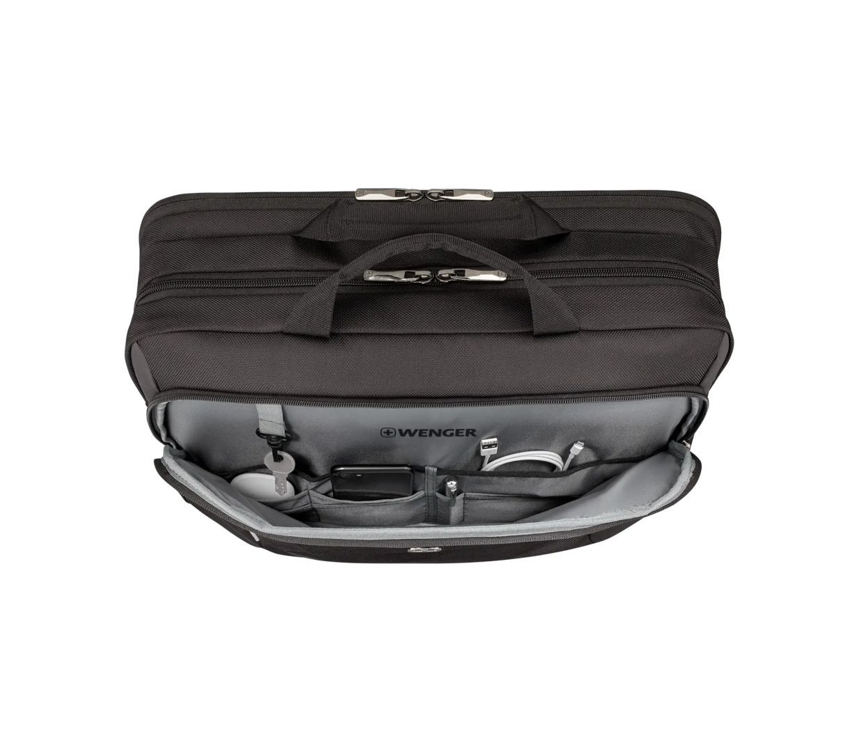Wenger XE Brief 17 Laptop Briefcase with Tablet Pocket 17" Black Wenger XE Brief 17 Laptop Briefcase with Tablet Pocket 17" Black