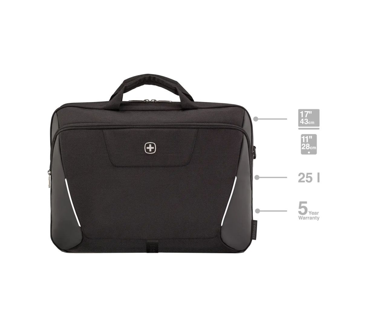 Wenger XE Brief 17 Laptop Briefcase with Tablet Pocket 17" Black Wenger XE Brief 17 Laptop Briefcase with Tablet Pocket 17" Black