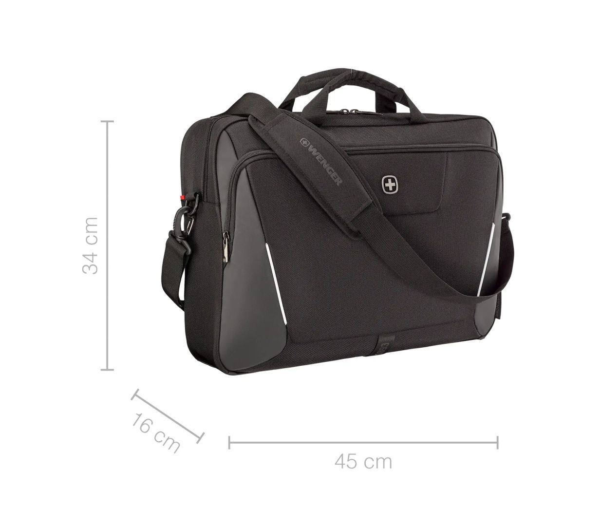 Wenger XE Brief 17 Laptop Briefcase with Tablet Pocket 17" Black Wenger XE Brief 17 Laptop Briefcase with Tablet Pocket 17" Black