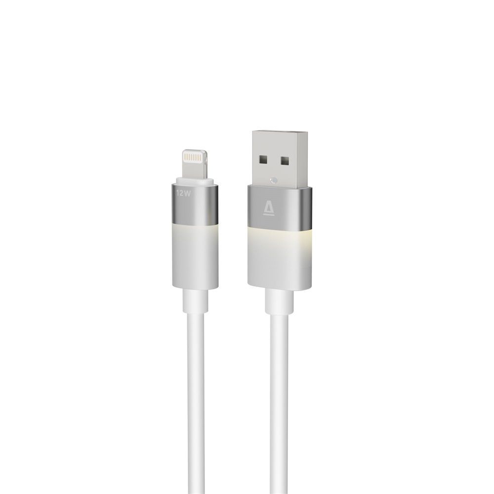 Avax CB311 GLOWY USB-A - Lightning cable 2m White Avax CB311 GLOWY USB-A - Lightning cable 2m White