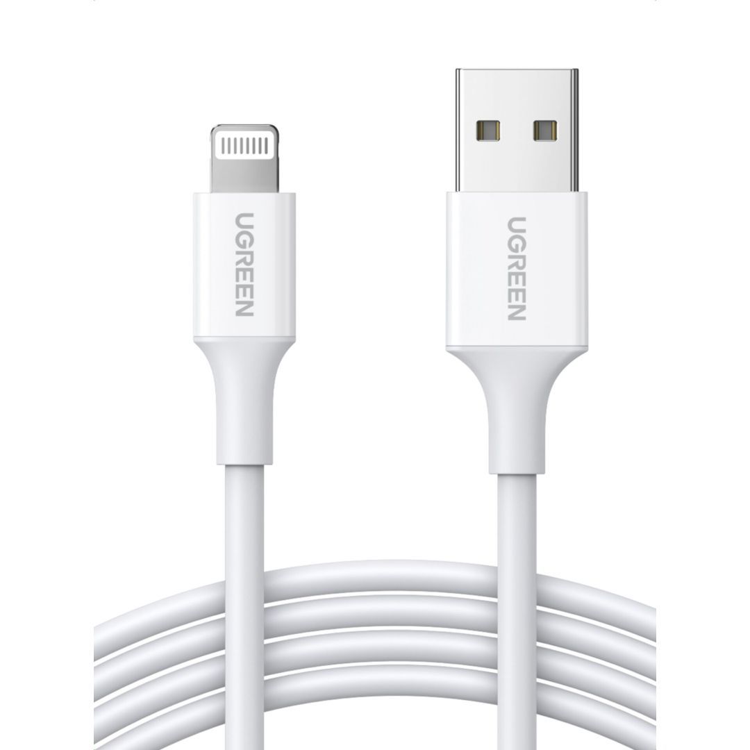 UGREEN Lightning To USB-A 2.0 Cable 1m White UGREEN Lightning To USB-A 2.0 Cable 1m White