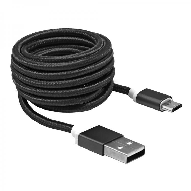 SBOX USB-microUSB kábel Black 1,5m SBOX USB-microUSB kábel Black 1,5m